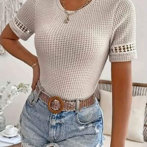 Elegant Cream Knit Top